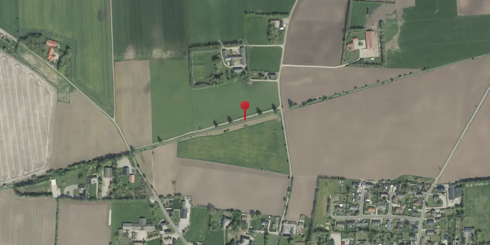 Historisk kort over Kvorning Trinbræt med Sidespor