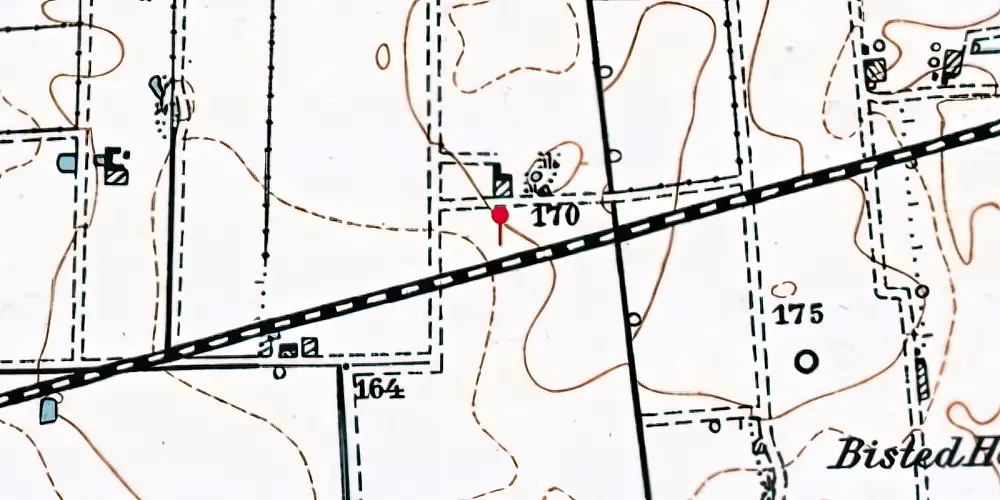 Historisk kort over Hulbæk Trinbræt Historisk kort over Hulbæk Trinbræt