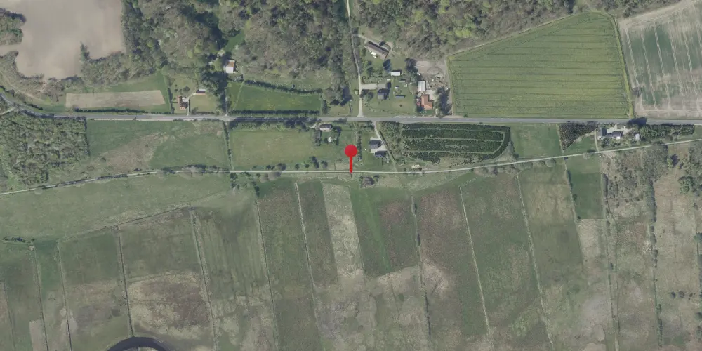 Historisk kort over Hauggaard Trinbræt med Sidespor