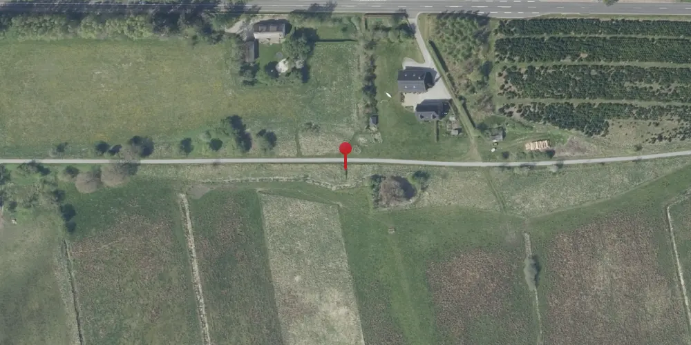 Historisk kort over Hauggaard Trinbræt med Sidespor