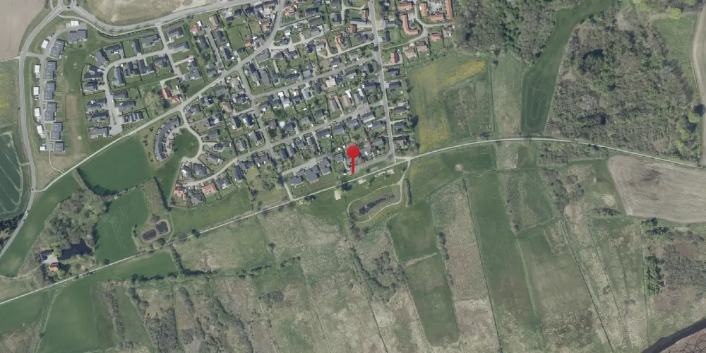 Historisk kort over Tapdrup Trinbræt med Sidespor