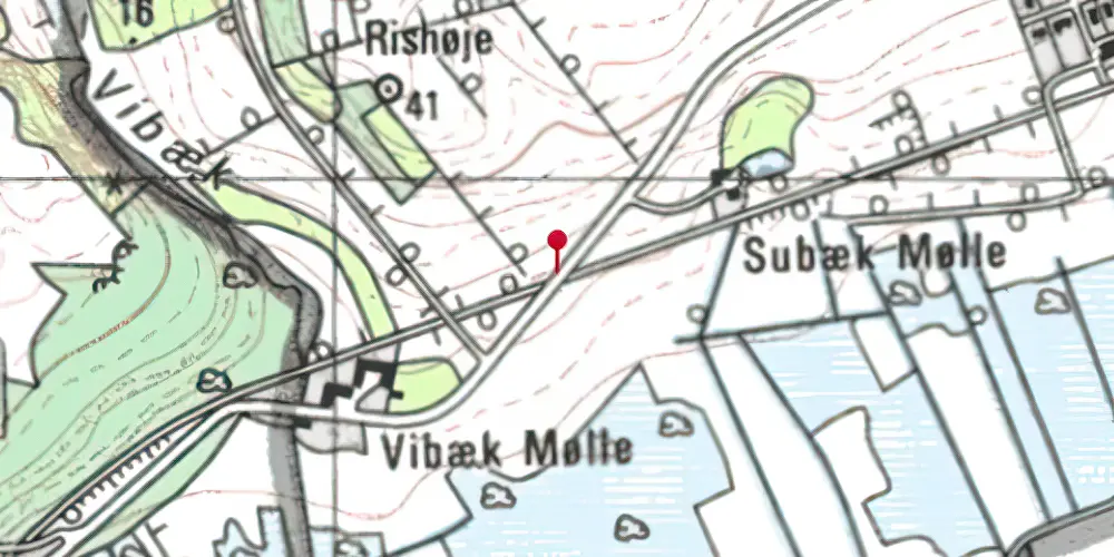 Historisk kort over Pramhuset Trinbræt (uofficielt) Historisk kort over Pramhuset Trinbræt (uofficielt)