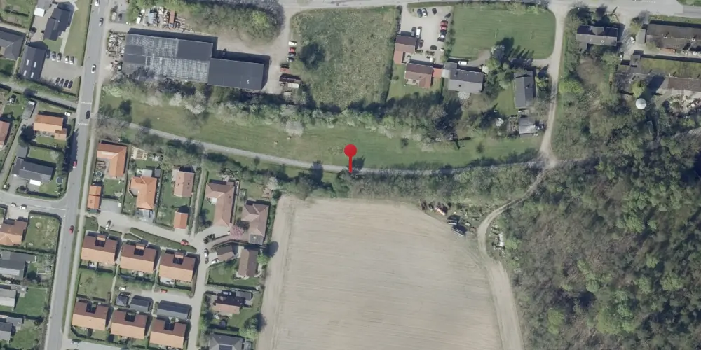 Historisk kort over Bruunshåb Trinbræt med Sidespor