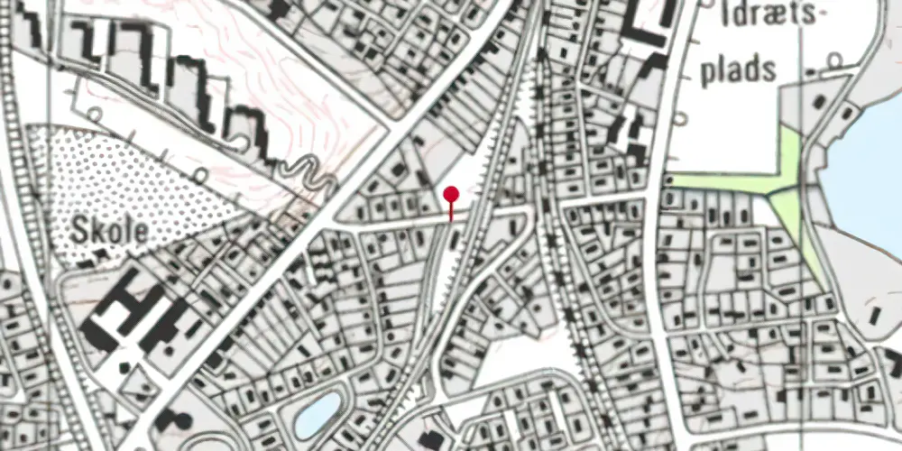 Historisk kort over Lyngvej Trinbræt Historisk kort over Lyngvej Trinbræt