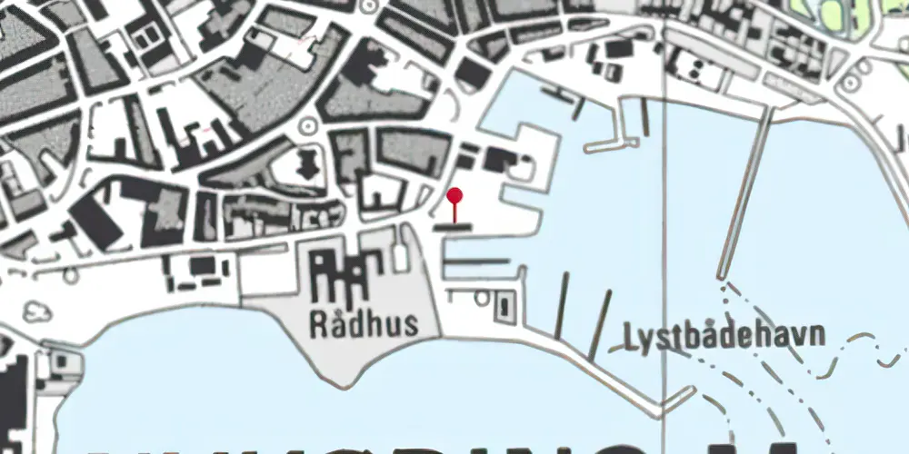 Historisk kort over Nykøbing Mors Havnestation