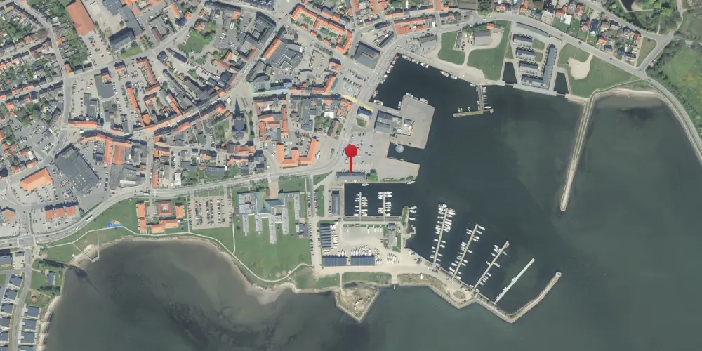 Historisk kort over Nykøbing Mors Havnestation