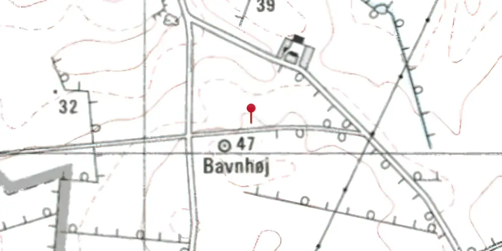 Historisk kort over Tolstrup Trinbræt