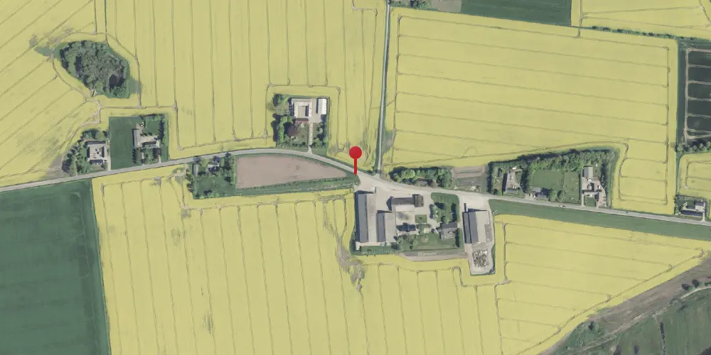 Historisk kort over Gjerlev Østermark Trinbræt