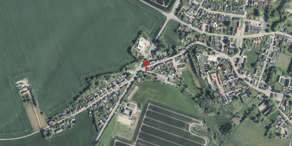 Historisk kort over Gjerlev Station Historisk kort over Gjerlev Station