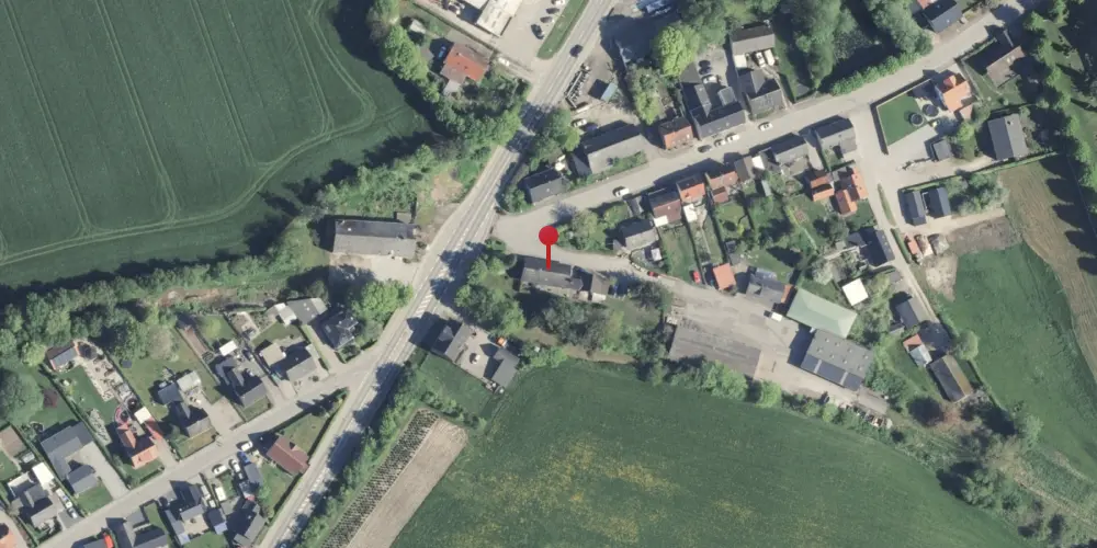 Historisk kort over Gjerlev Station Historisk kort over Gjerlev Station