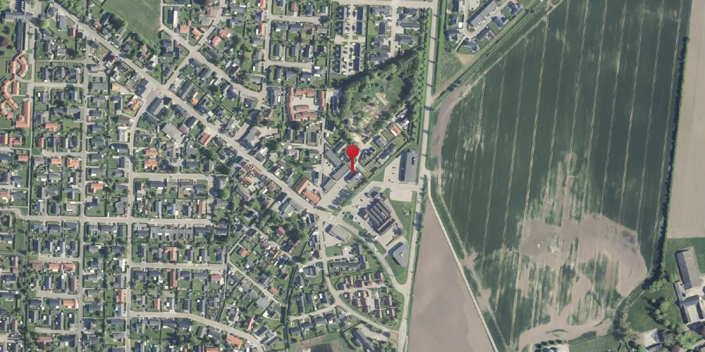 Historisk kort over Spentrup Station