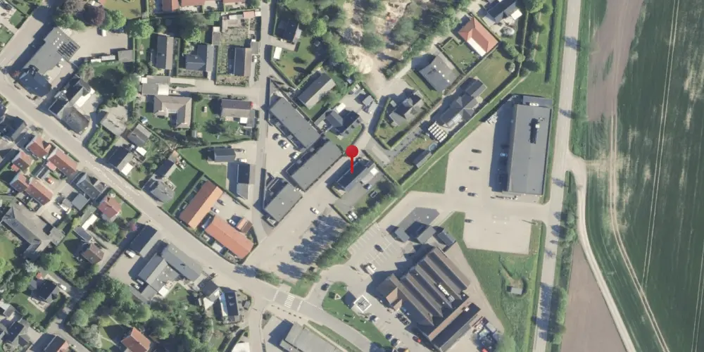 Historisk kort over Spentrup Station