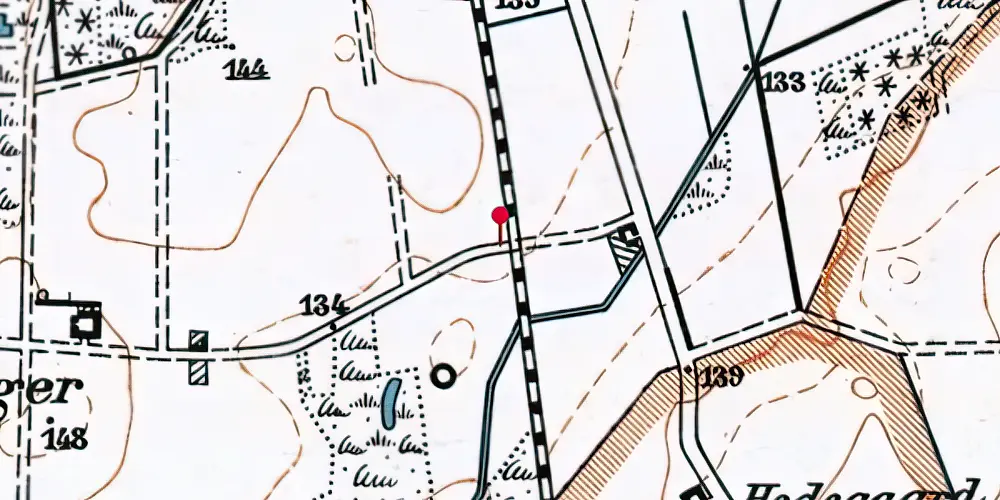 Historisk kort over Vejlagervejen Trinbræt Historisk kort over Vejlagervejen Trinbræt