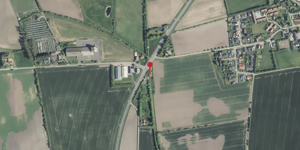 Historisk kort over Lem Trinbræt med Sidespor