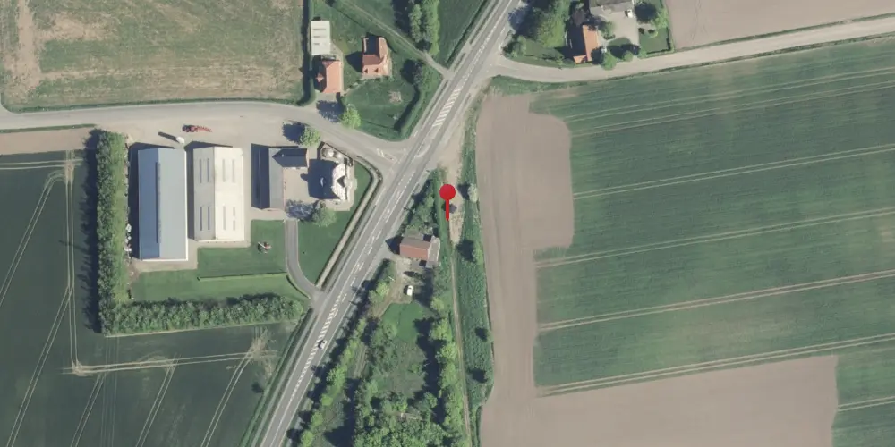 Historisk kort over Lem Trinbræt med Sidespor