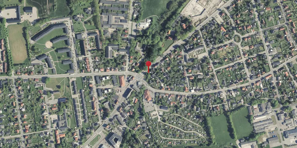 Historisk kort over Dronningborg Trinbræt Historisk kort over Dronningborg Trinbræt