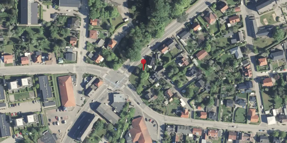 Historisk kort over Dronningborg Trinbræt Historisk kort over Dronningborg Trinbræt