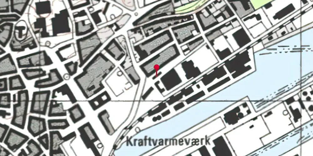 Historisk kort over Randers Privatbanestation