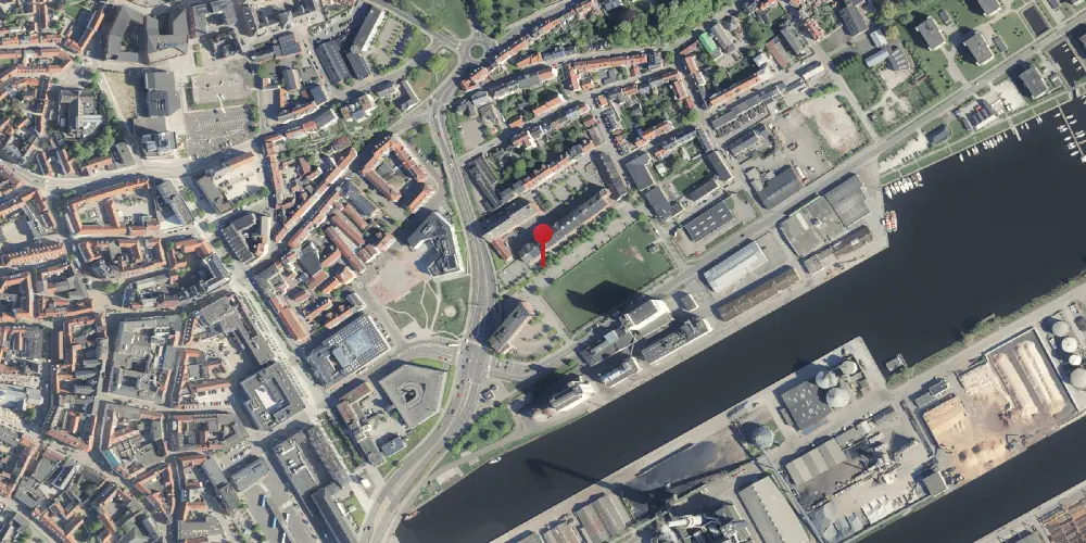 Historisk kort over Randers Privatbanestation