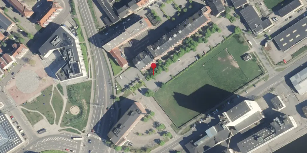 Historisk kort over Randers Privatbanestation