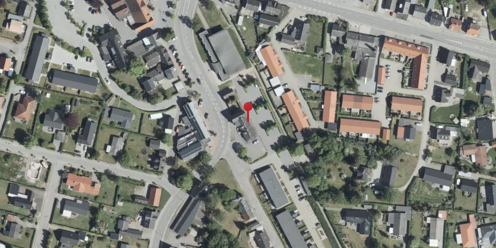 Historisk kort over Auning Station Historisk kort over Auning Station