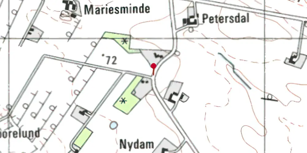 Historisk kort over Åle Vestermark Trinbræt Historisk kort over Åle Vestermark Trinbræt