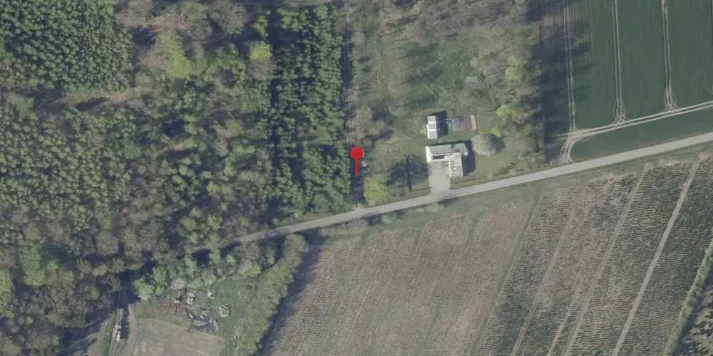 Historisk kort over Linnerup Trinbræt