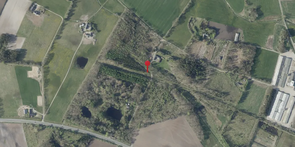 Historisk kort over Bjørnskov Trinbræt