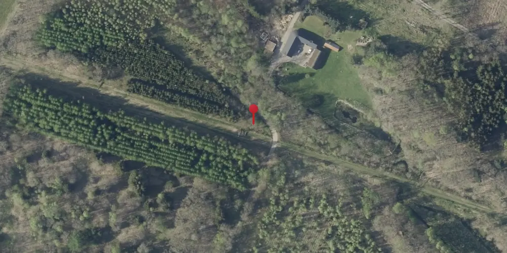 Historisk kort over Bjørnskov Trinbræt