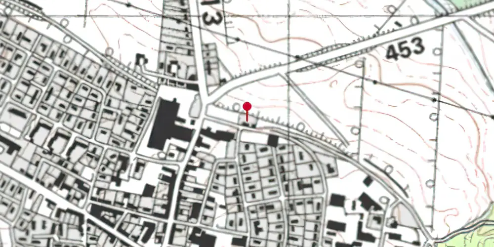 Historisk kort over Nørre Snede Station