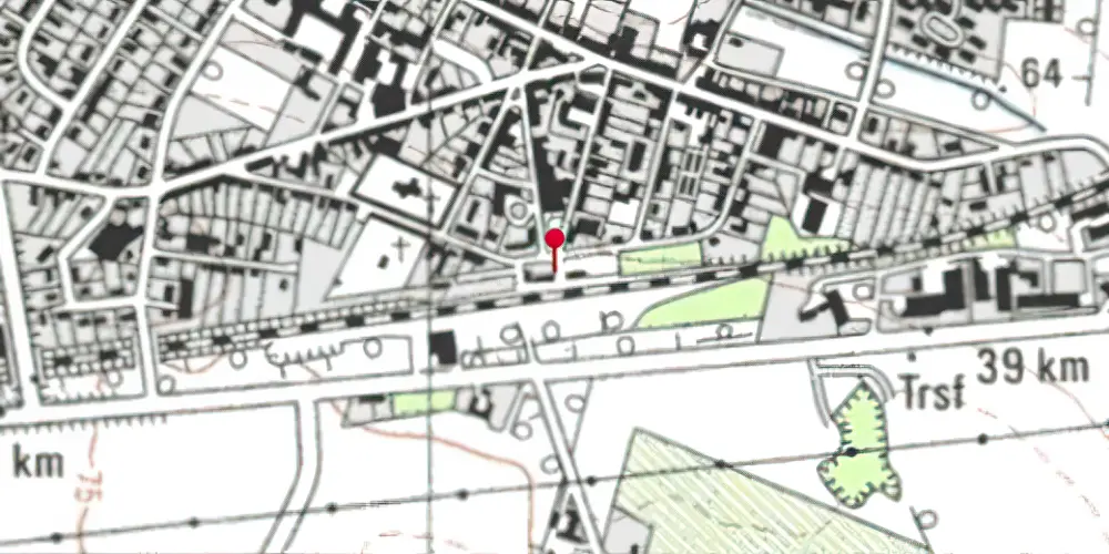 Historisk kort over Ejstrupholm Station