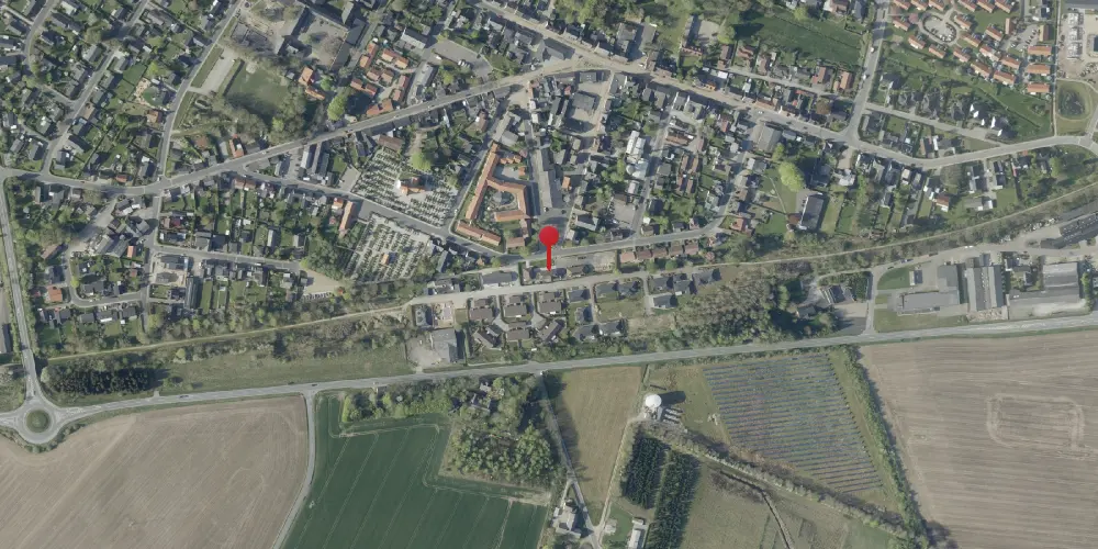 Historisk kort over Ejstrupholm Station