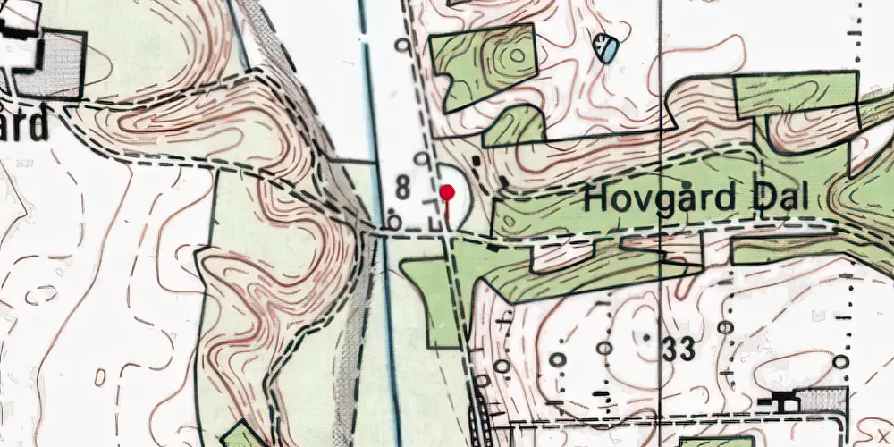 Historisk kort over Roligheden Trinbræt Historisk kort over Roligheden Trinbræt