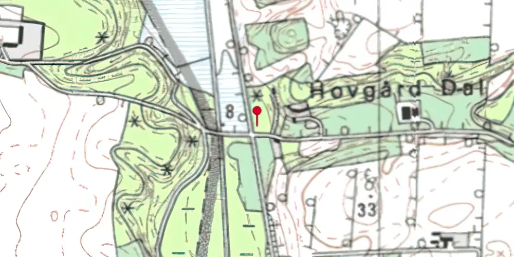 Historisk kort over Roligheden Trinbræt Historisk kort over Roligheden Trinbræt