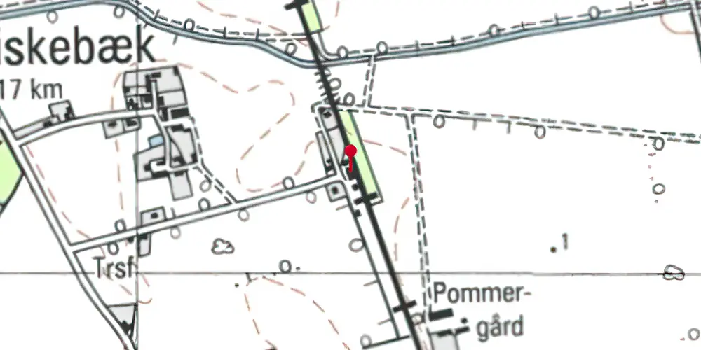 Historisk kort over Fiskebæk Station Historisk kort over Fiskebæk Station