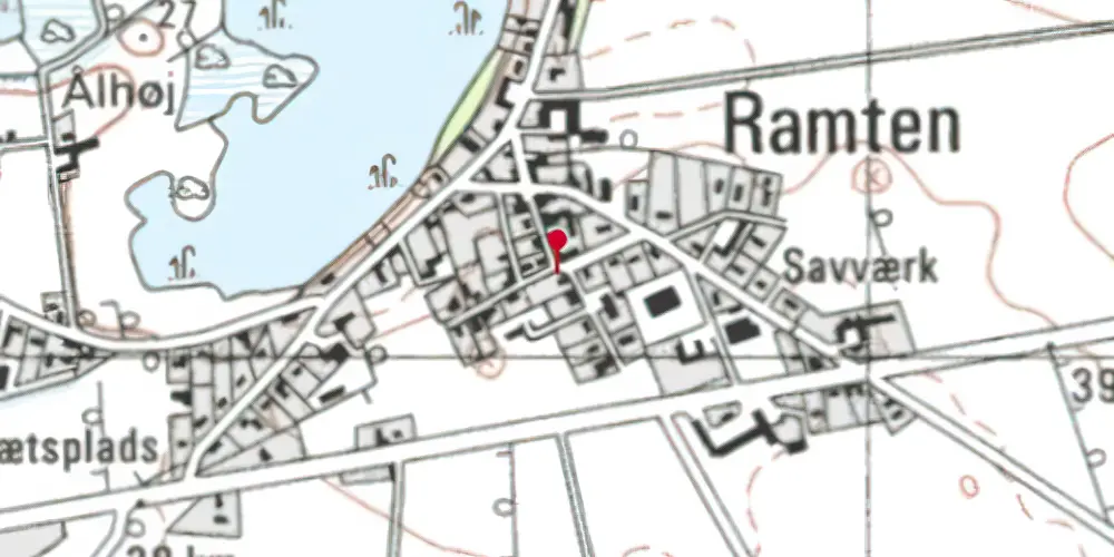 Historisk kort over Ramten Station Historisk kort over Ramten Station