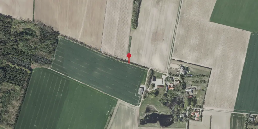 Historisk kort over Dystrup Trinbræt