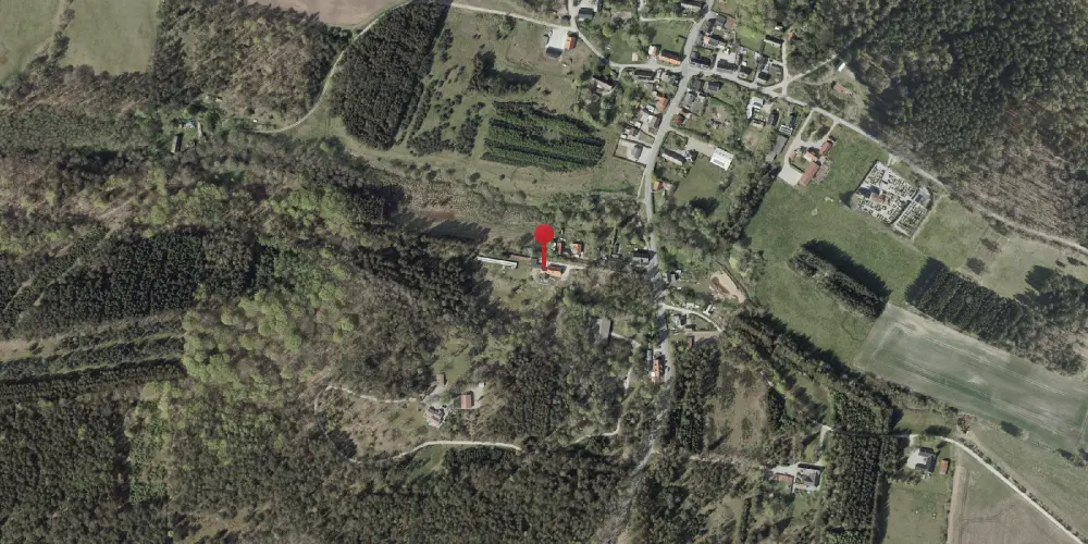 Historisk kort over Glesborg Station