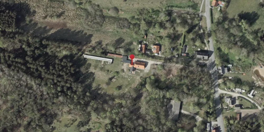 Historisk kort over Glesborg Station