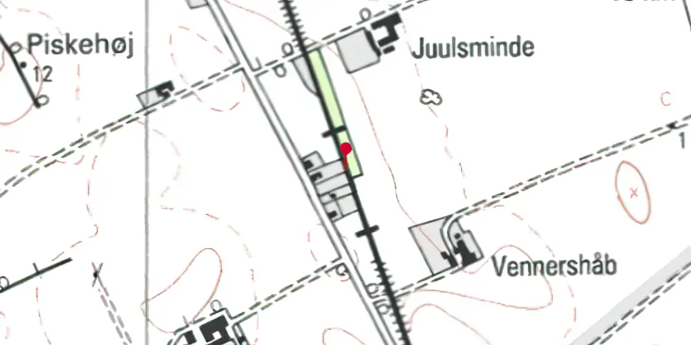 Historisk kort over Gedesby Trinbræt Historisk kort over Gedesby Trinbræt