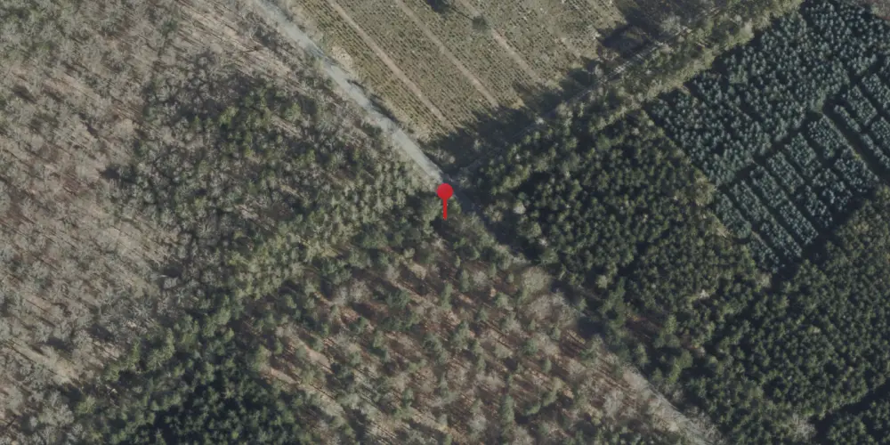 Historisk kort over Brøndstrup Trinbræt