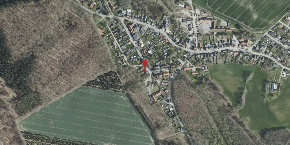 Historisk kort over Gjerrild Station