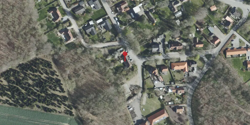 Historisk kort over Gjerrild Station