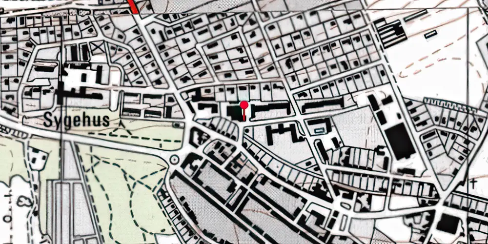 Historisk kort over Grenaa Vestbanegård