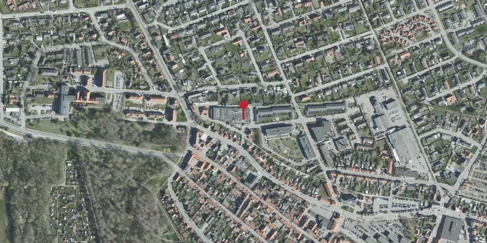 Historisk kort over Grenaa Vestbanegård