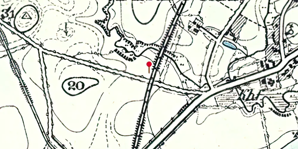 Historisk kort over Adsbøl Billetsalgssted