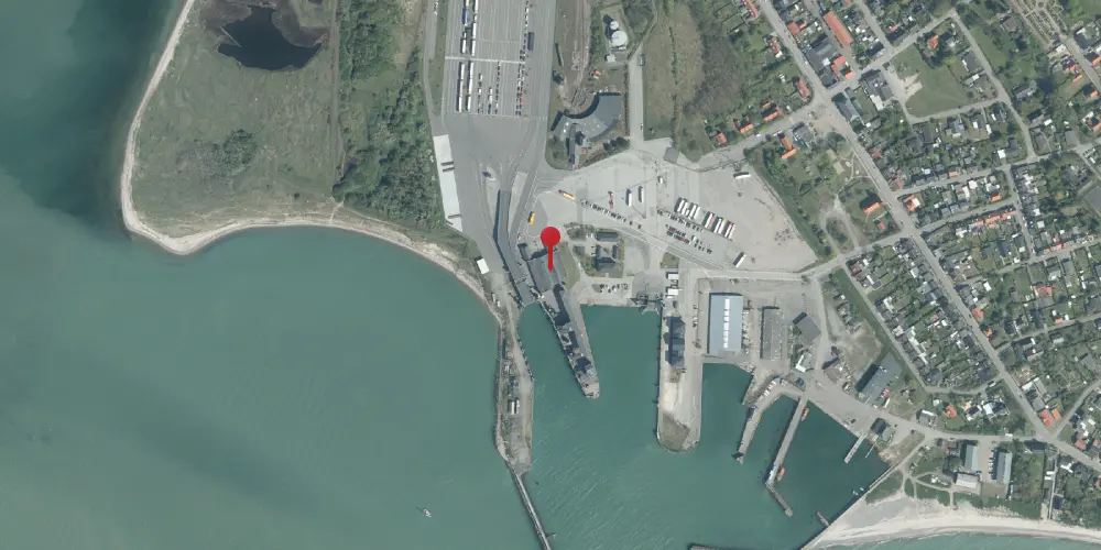 Historisk kort over Gedser Station