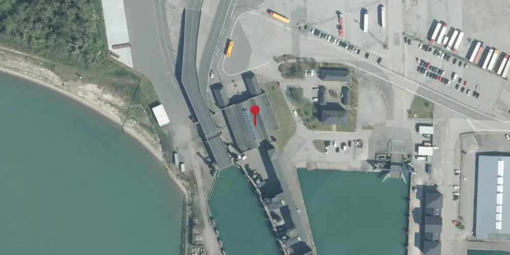 Historisk kort over Gedser Station