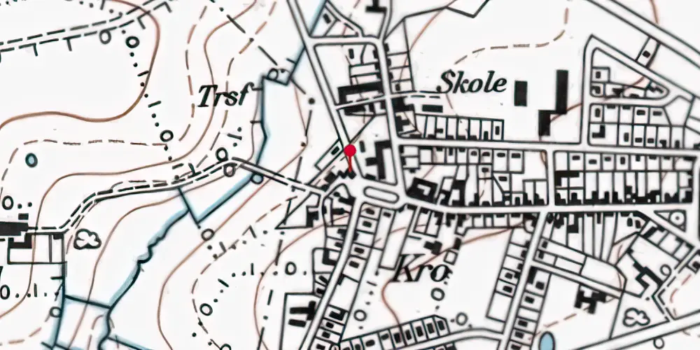 Historisk kort over Agerskov Station