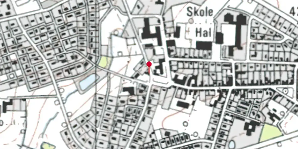 Historisk kort over Agerskov Station